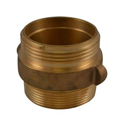 South park corporation DMA3848AB DMA38, 6 National Standard Thread (NST) X 4.5 National Standard Thread (NST) Double Male Adapter Brass