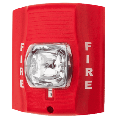 System sensor SRK-R The SpectrAlert Advance SRK-R (replacement model) is a red, outdoor strobe with selectable strobe settings of 15, 15/75, 30, 75, 95, 110 and 115 cd. Offers mounting plate only - no back box included.