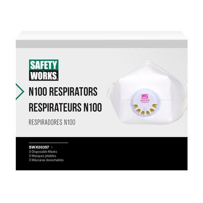 Protective Industrial Products SWX00397 N100 Particulate Disposable Respirator - 3 Pack