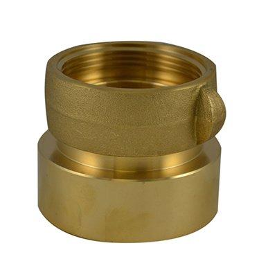 South park corporation SDF33S36AB SDF33S, W/SCRN 6 National Pipe Thread (NPT) Female X 5 National Standard Thread (NST) Female Swivel Brass, Double Female Swivel Coupling with Screen