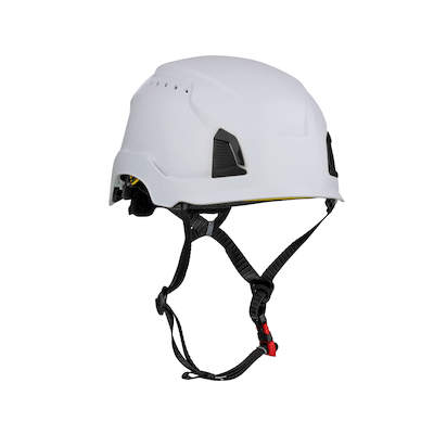 Protective Industrial Products 280-HP1491RVM Vented, Industrial Climbing Helmet with Mips® Technology, ABS Shell, EPS Foam Impact Liner, HDPE Suspension, Wheel Ratchet Adjustment and 4-Point Chin Strap