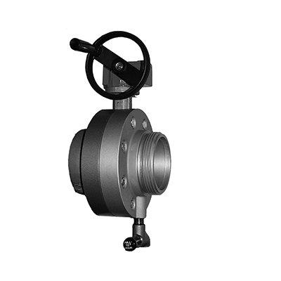 South park corporation BV78H-55AH BV78H, 5 NS Rockerlug Swivel X 5 NS Male 5 Butterfly Valve,with Gear Operator, Speed Handwheel