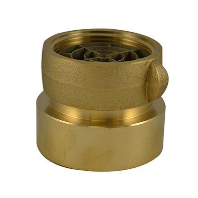 South park corporation SDF3330AB SDF33, 5 National Pipe Thread (NPT) Female IL X 4.5 National Standard Thread (NST) LH Swivel Brass, Double Female Swivel Coupling