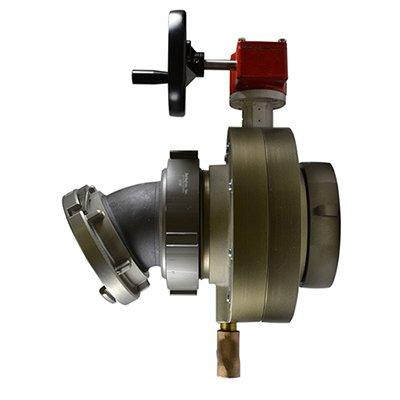 South park corporation BV78H-74AESH BV78H, 6 National Pipe Thread (NPT) Female X 6 Storz  Butterfly Valve,with Gear Operator, Speed Handwheel