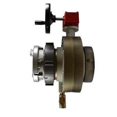 South park corporation BV78H-72ASH BV78H, 6 National Pipe Thread (NPT) Female X 5 Storz  Butterfly Valve,with Gear Operator, Speed Handwheel