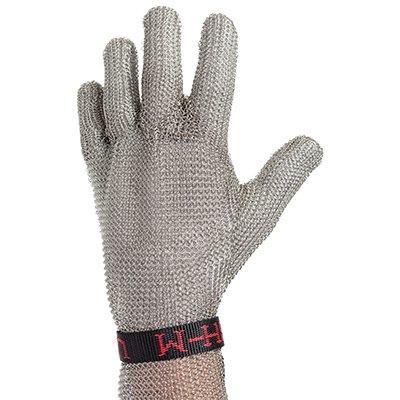 Protective Industrial Products USM-1350 Stainless Steel Mesh Glove with Reinforced Finger Crotch and Adjustable Straps - Forearm Length