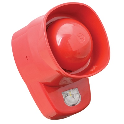 UTC Fire & Security ZPW766R ZP7 series, Ziton protocol addressable RED sounder with a built in visual alarm device (VAD)