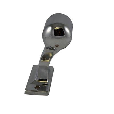 South park corporation ZRB5701C-L ZRB57, Rail Bracket End Mount Left Offset Zinc Chrome Plated, Handrail Bracket