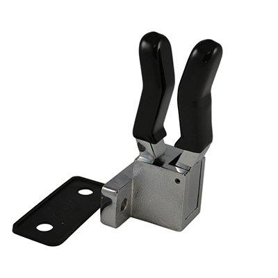 South park corporation ZSMA5201C-S ZSMA52, Axe Handle Bracket Side Mount Zinc Chrome Plated with Finger Sleeves, Equipment Mounting Bracket